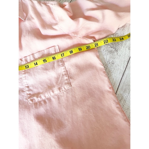 Cloth and Stone peach loose fit blouse with roll up sleeves sz M - Picture 7 of 9